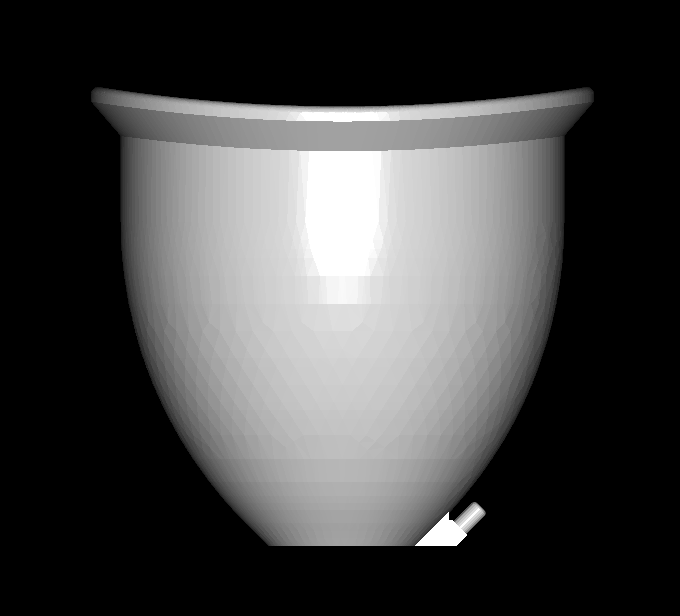 120mm wide by 110mm deep 3d printable breast / buttock enlargement cupping cup