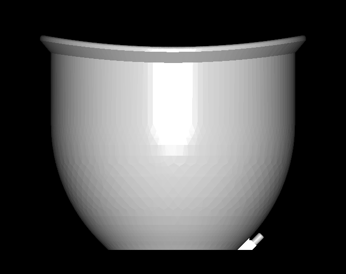 170mm wide by 110mm deep 3d printable breast / buttock enlargement cupping cup